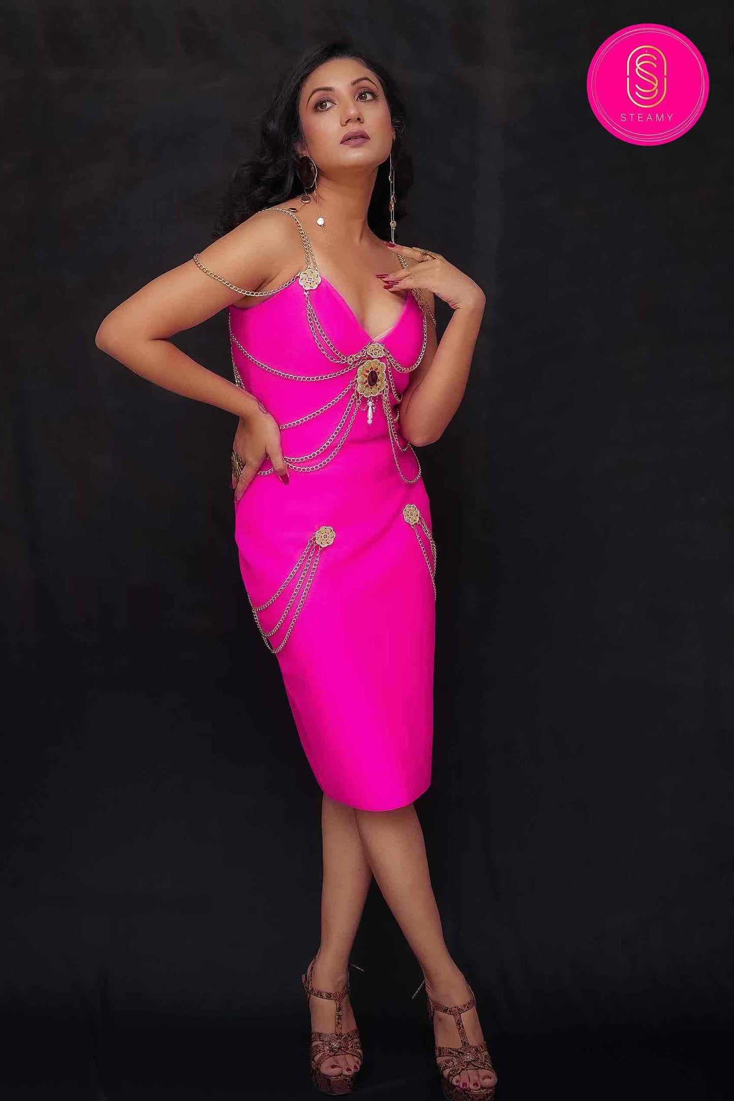 Pink Chain Dress